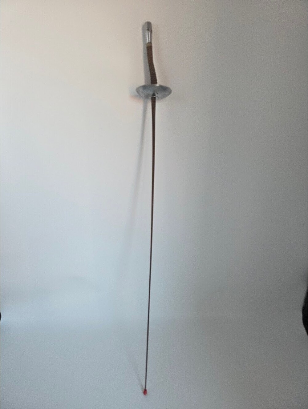 Vintage Fencing Épée Sword With Wrapped Grip And Steel Guard
